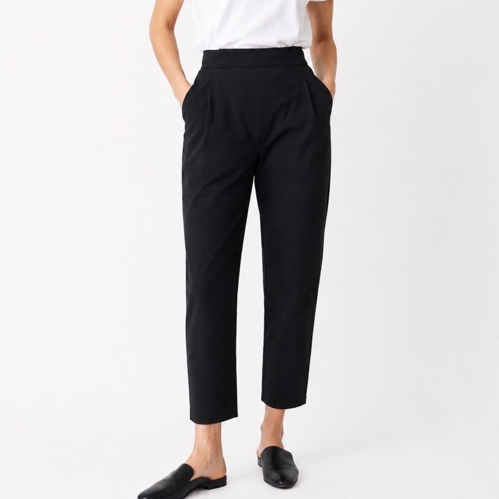 Aday Portfolio Pants Women's Medium Black Workwear Travel Minimalist Career Chic